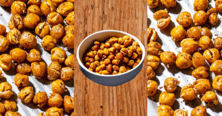 Ceci arrostiti speziati e croccanti: la ricetta per uno snack molto sfizioso e gustoso: