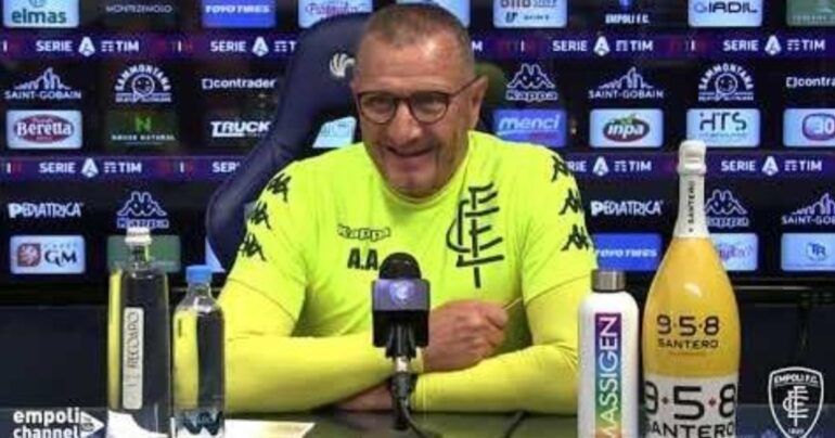 Empoli, Andreazzoli: Quando saremo salvi esulterò