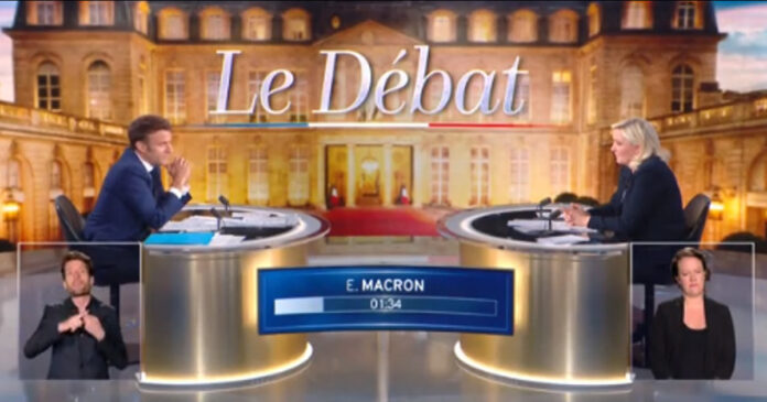Dibattito Macron-Le Pen 20 aprile 2022