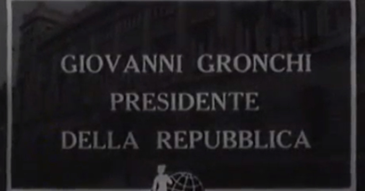 Elezione di Giovanni Gronchi a Presidente della Repubblica