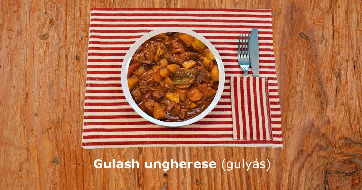 Gulash ungherese (Gulyas)