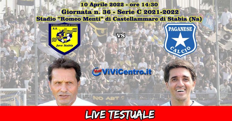 Juve Stabia-Paganese – Rileggi LIVE 4-0 (11° e 60° Bentivegna, 82° Caldore, 89° Ceccarelli)