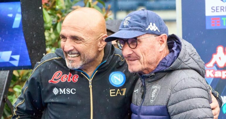 Empoli – Napoli (3-2), Andreazzoli: Farò vedere la gara a mio nipote con molta soddisfazione