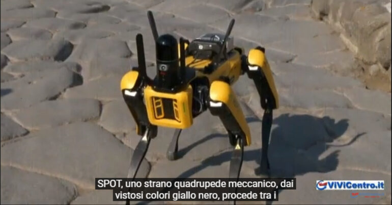 Pompei SPOT, un robot quadrupede per ispezionare in condizioni di sicurezza