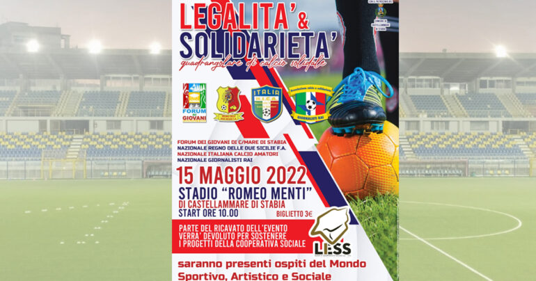 Castellammare, Quadrangolare di Calcio: “Legalità e Solidarietà”