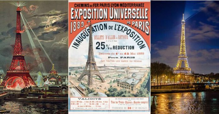 Esposizione universale di Parigi e Torre Eiffel-min