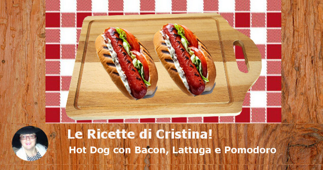 Hot Dog con Bacon, Lattuga e Pomodoro