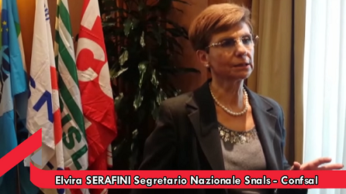 Segretario generale dello Snals Elvira Serafini