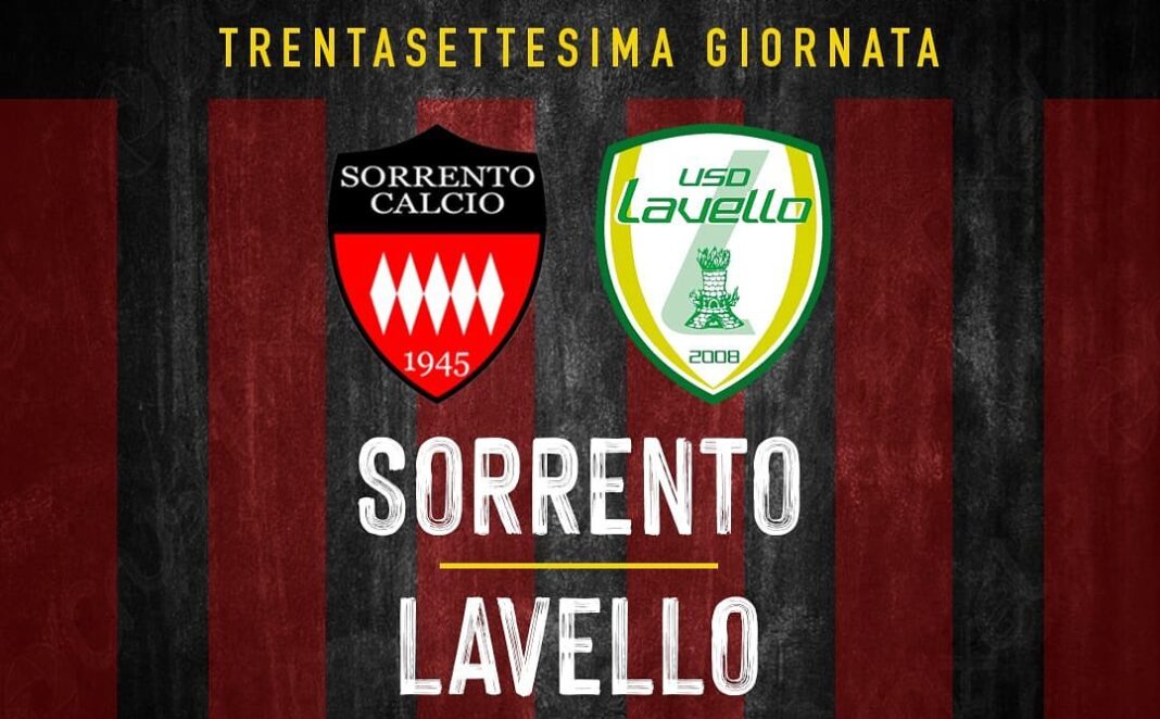 Sorrento va Lavello - 37° giornata Serie D Girone H
