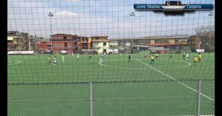 Juve Stabia, sconfitta 0-1 contro il Cesena nella gara di andata degli ottavi di finale dei playoff nazionali Under 15