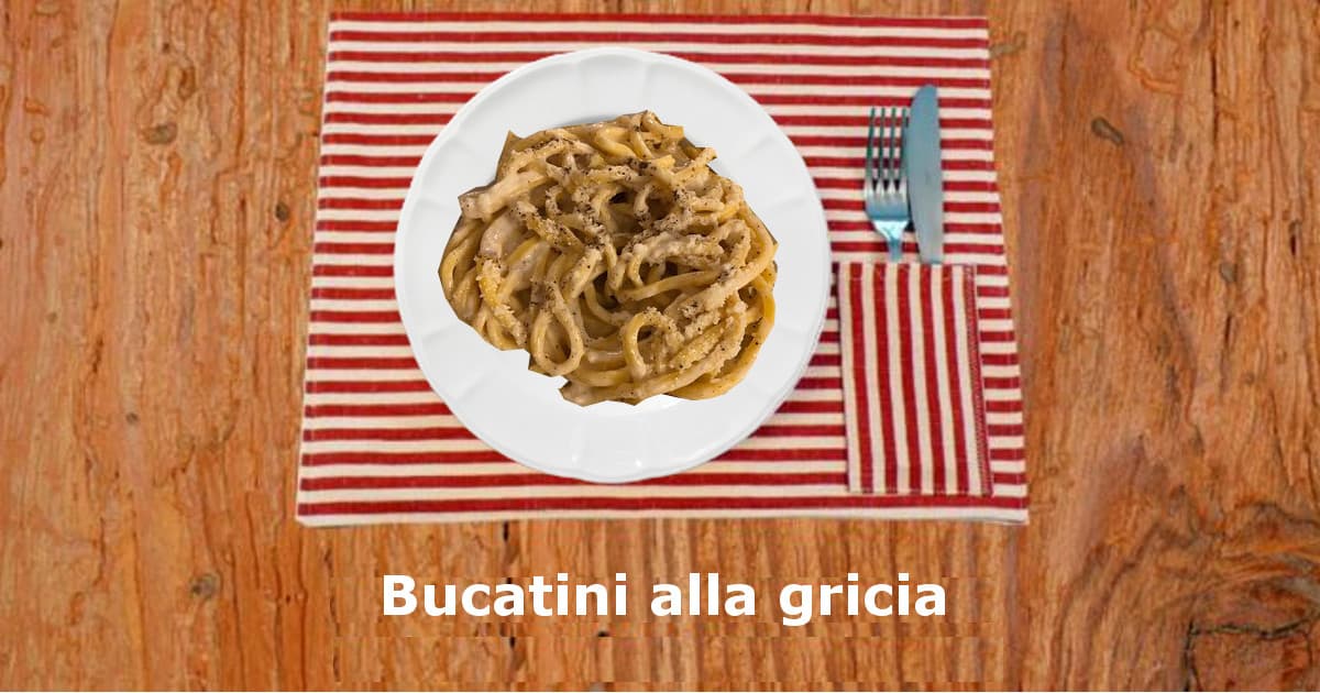 Bucatini alla gricia