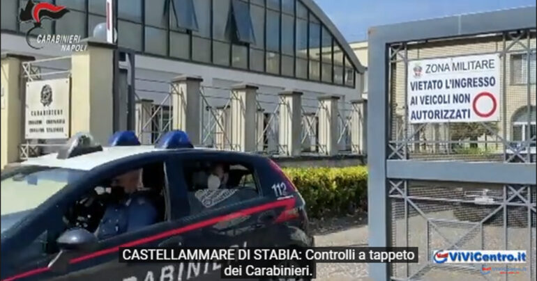 Controlli a tappeto dei CC a Castellammare. Manette a 39enne VIDEO