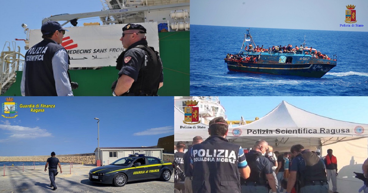 La Polizia di Stato, in collaborazione con la Guardia di Finanza, ferma sette scafisti