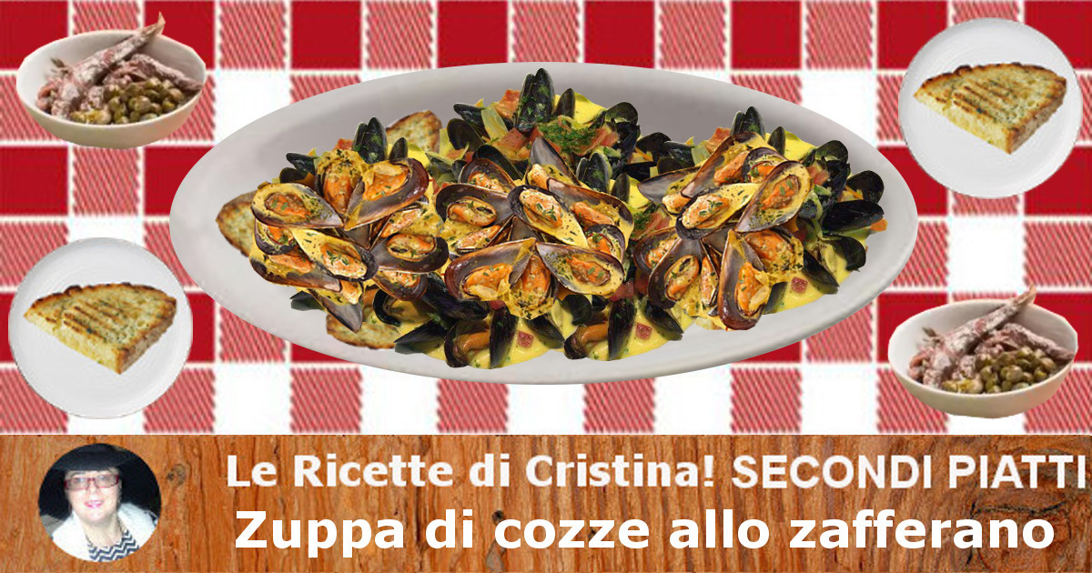 Zuppa di cozze allo zafferano
