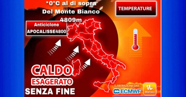 Apocalisse4800: punte oltre i 40°C per tanti giorni! su molte zone