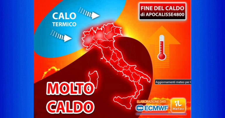 Apocalisse4800 rovente per altri 3gg: ipotizzato un break temporalesco