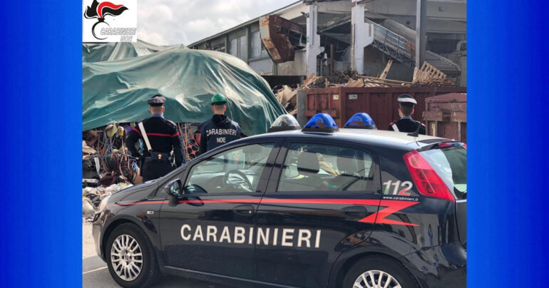 Carabinieri Noe di Brescia: contrasto gestione illecita di rifiuti. 3 indagati