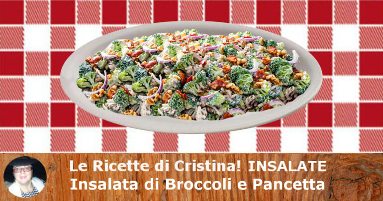 Insalata di Broccoli e Pancetta: Ottimo contorno cremoso ma leggero