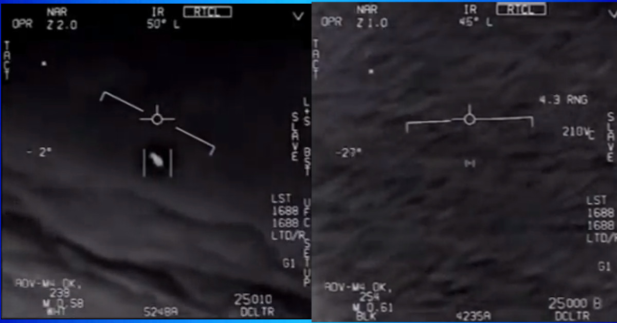 Video ''UFO'' della US Navy declassificato dal Pentagono 2 anni fa e reso pubblico