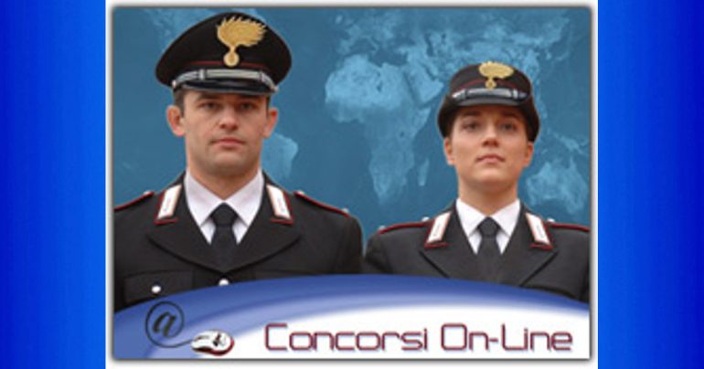Concorso per 4189 allievi carabinieri in ferma quadriennale