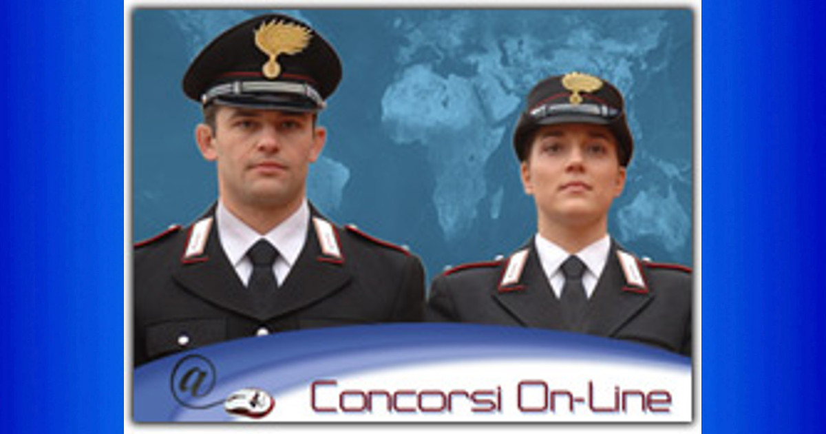 Concorso per 4189 allievi carabinieri