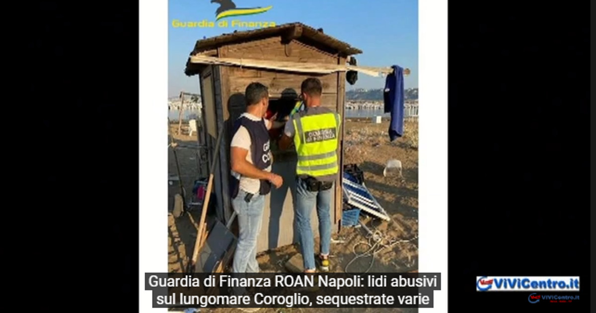 Gdf Roan Napoli, lidi abusivi sul lungomare Coroglio