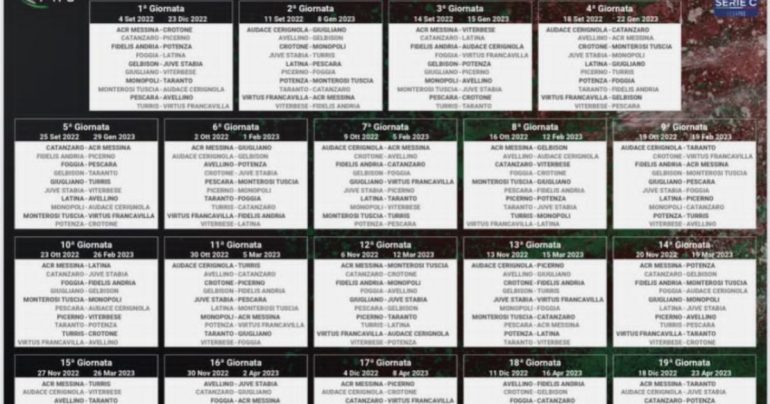 Lega Pro, il calendario completo del campionato della Juve Stabia 2022-2023