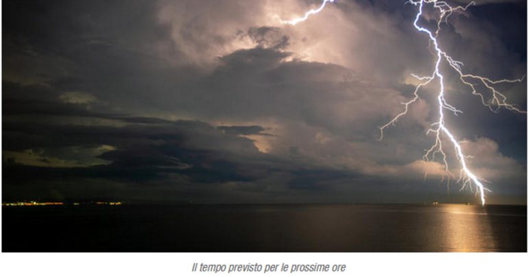 METEO NAZIONALE: Tanti temporali almeno fino a Domenica 28 Agosto
