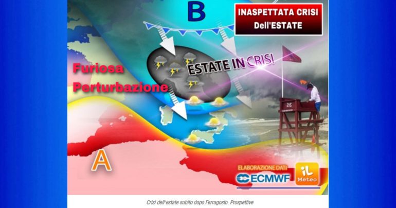 METEO NAZIONALE 14 Agosto: Tra Caldo e Temporali prima della Crisi