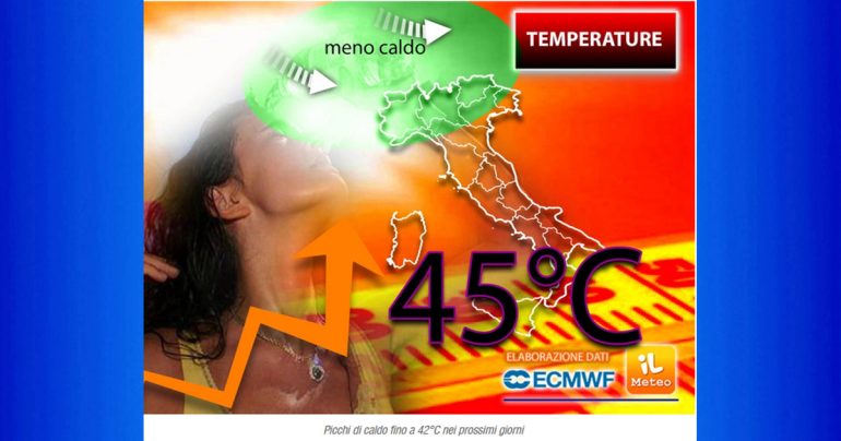 Meteo Nazionale: Temperature, tra poco fiammata africana