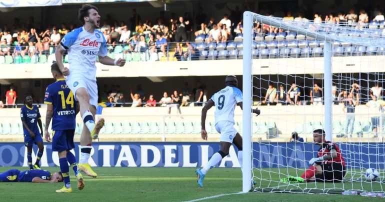 Il Napoli fa subito la voce grossa, a Verona vince per 5 a 2