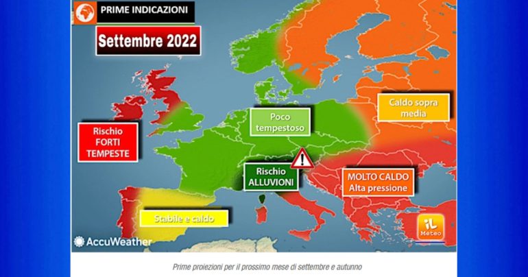 Note sul Meteo: Stabilità al Centro-Nord, ancora temporali pomeridiani al Sud. Caldo nella norma