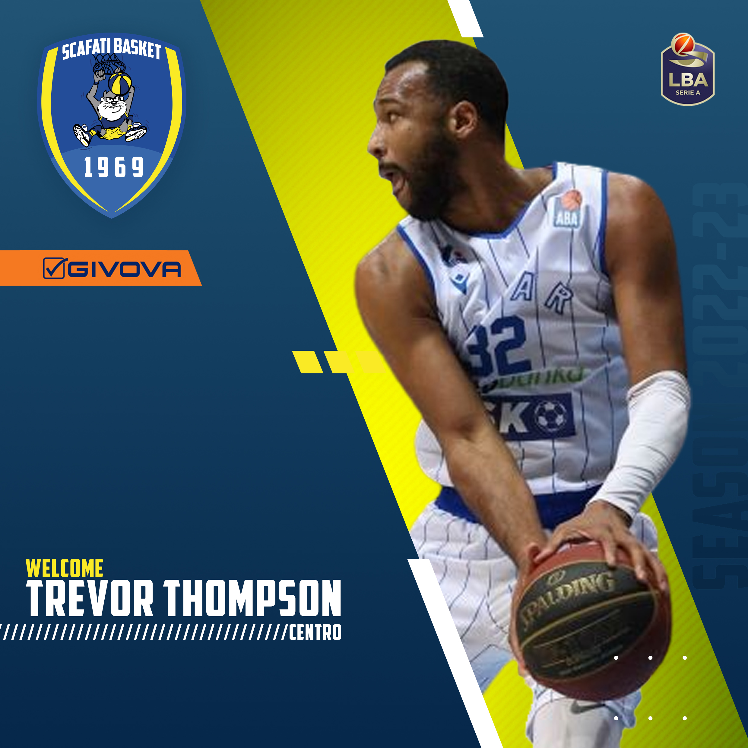 Trevor Thompson, nuovo giocatore Givova Scafati