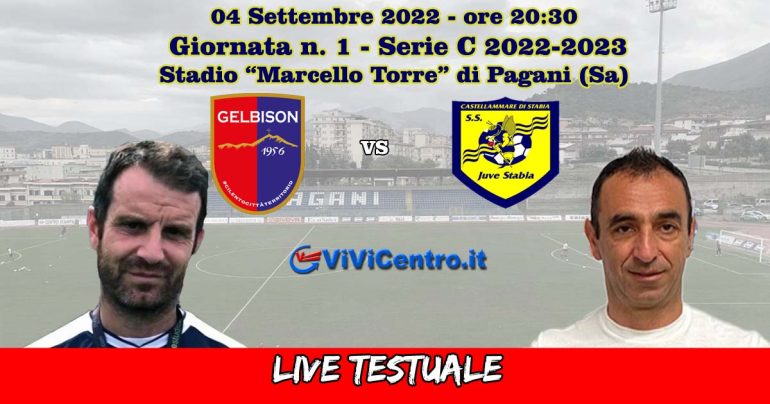 Gelbison-Juve Stabia, Rileggi LIVE 1-3 (3° Maggioni, 34° Pandolfi, 46° Bonalumi, 51° Altobelli) )