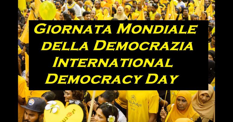 15 Settembre, Giornata Mondiale della Democrazia