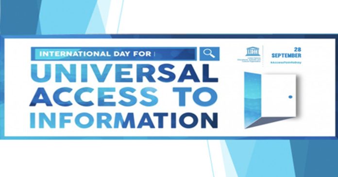 Giornata mondiale per accesso all'informazione