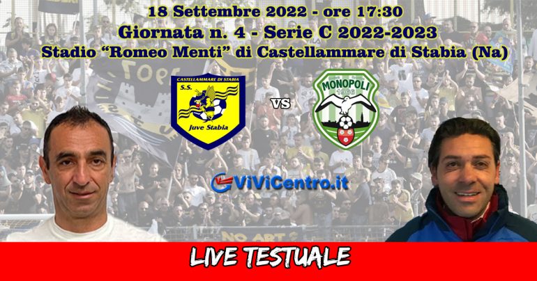 Juve Stabia-Monopoli, Rileggi LIVE 2-0 (11° Caldore, 35° Silipo)