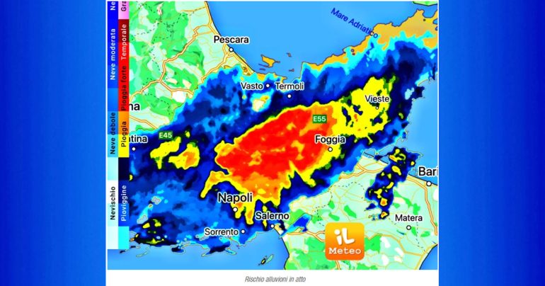Meteo Nazionale 26-27 Settembre: ancora Nubifragi e rischi in Campania