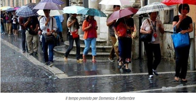 METEO Nazionale 4-9 Settembre: Domenica ancora con temporali, poi…