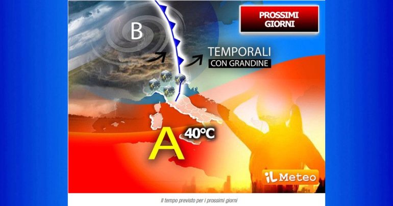 Meteo Nazionale 7-8 settembre: In arrivo grandine grossa con temporali