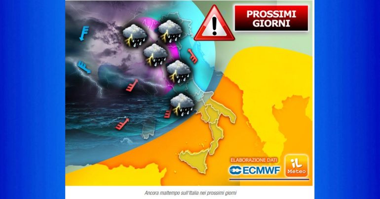 Note Meteo Nazionale del 29 Settembre fortissima ondata di Vento e Pioggia