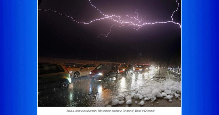 Note Meteo Nazionale dal 2 Settembre: Temporali e Grandine anche nel Weekend 