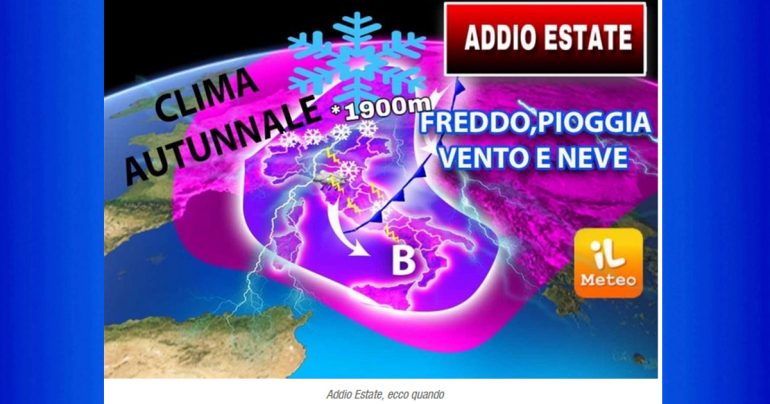 Note Meteo Nazionale da dopo 11 Settembre: Tra poco Addio Estate, largo all’Autunno