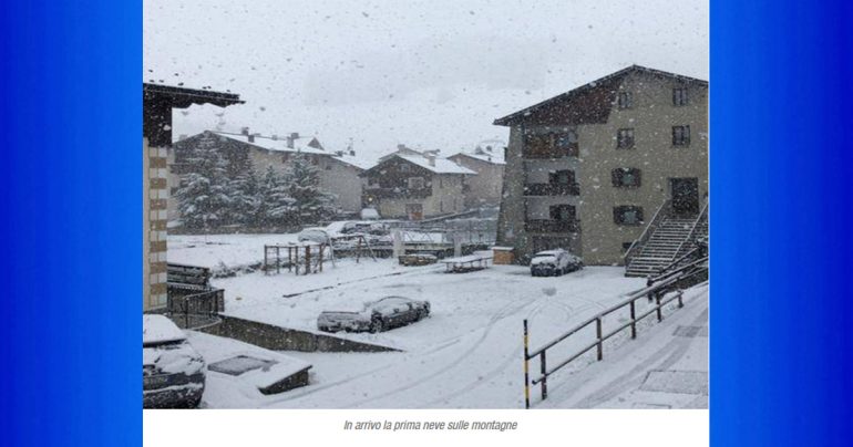 Note Meteo Nazionale 16 Settembre: è in arrivo la prima neve di Settembre!