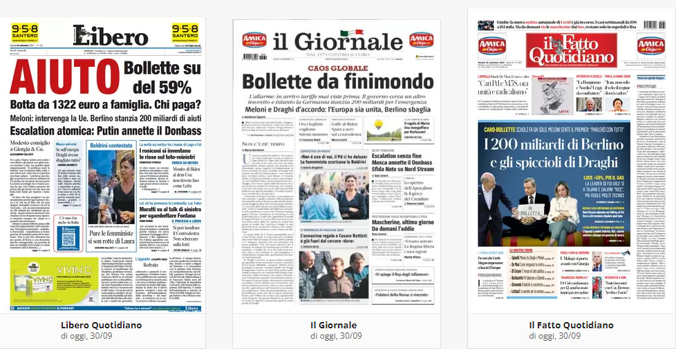 Prime Pagine 30 Settembre 2022 2