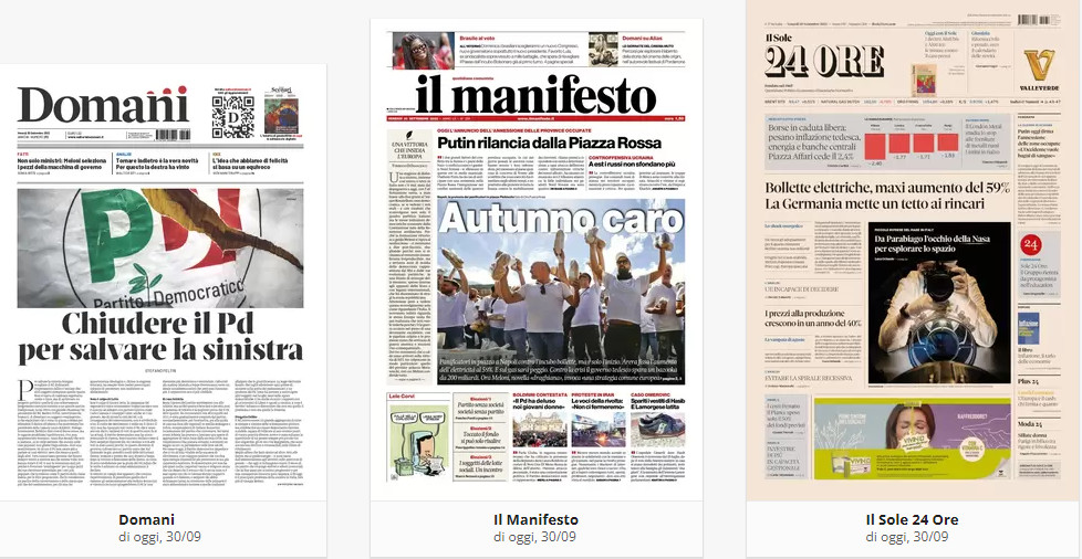 Prime Pagine 30 Settembre 2022 4