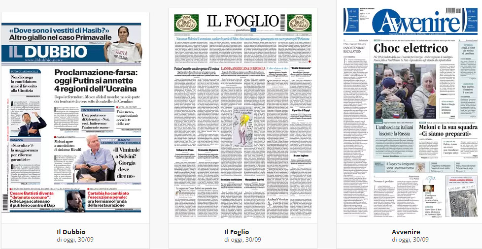 Prime Pagine 30 Settembre 2022 6