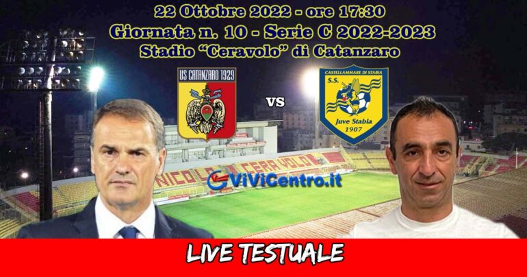 Catanzaro-Juve Stabia, Rileggi LIVE 2-0 (40° Tentardini, 10° s.t. Iemmello)