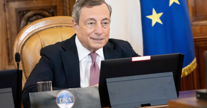 Draghi in visita all'Antimafia e Antiterrorismo (da Ministero, Palazzo Chigi)