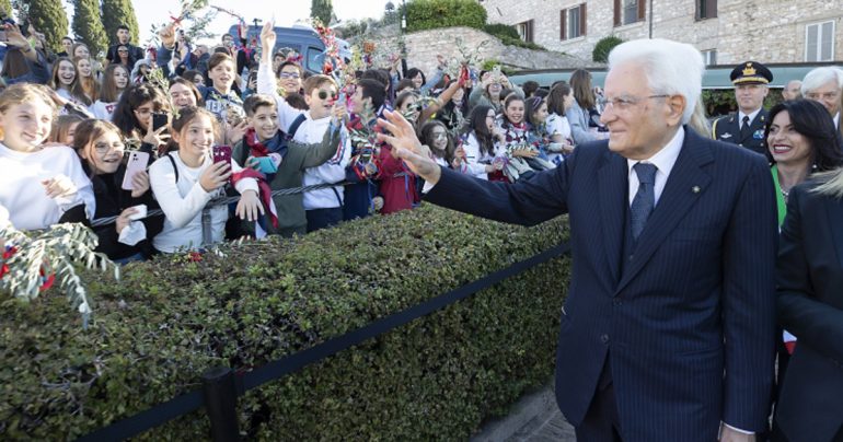 Mattarella ad Assisi: accensione Lampada San Francesco VIDEO